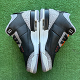 Jordan Black Cement 3s Size 5.5Y