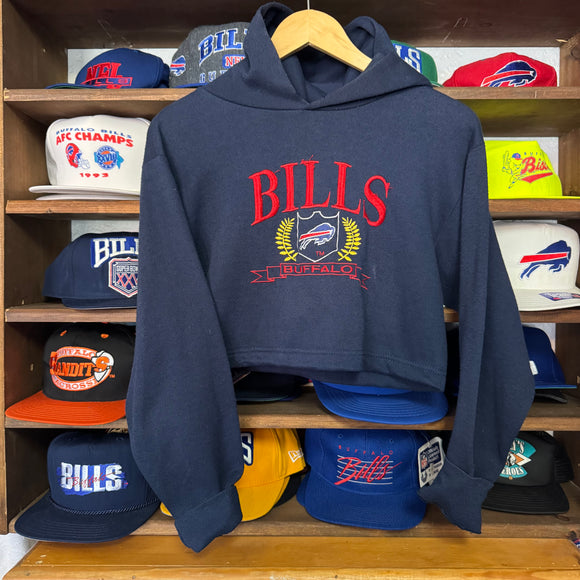 Vintage Buffalo Bills Hoodie Crop Top Size M