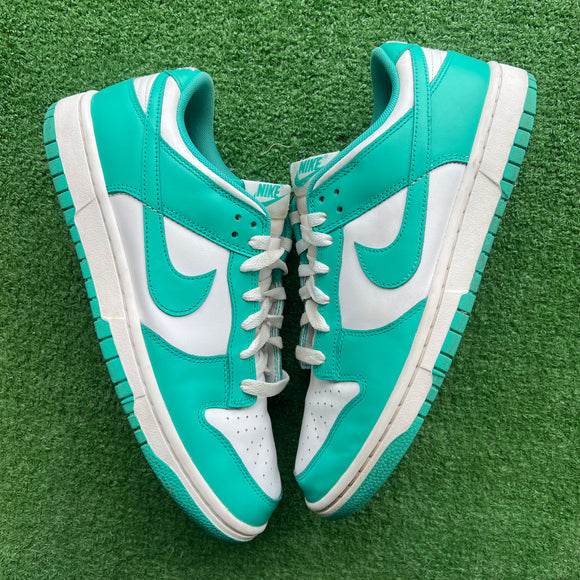 Nike Clear Jade Low Dunks Size 9