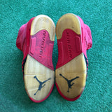 Jordan Red Suede 5s Size 10