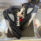 Jordan Black Metallic 5s Size 10