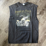 Vintage American Classic Biker Sleeveless Tee Size XL