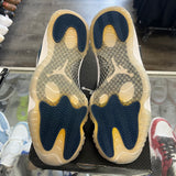 Jordan Navy Snakeskin Low 11s Size 10.5