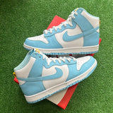 Nike Blue Chill High Dunk Size 9.5