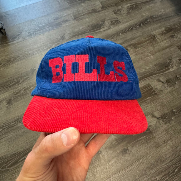 Vintage Buffalo Bills New Era Corduroy Snapback Hat