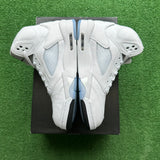Jordan White Metallic 5s Size 9.5