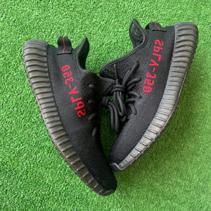 Yeezy Black Red 350 V2s Size 7.5