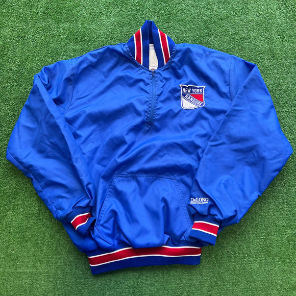 Vintage New York Rangers Pullover Jacket Size L