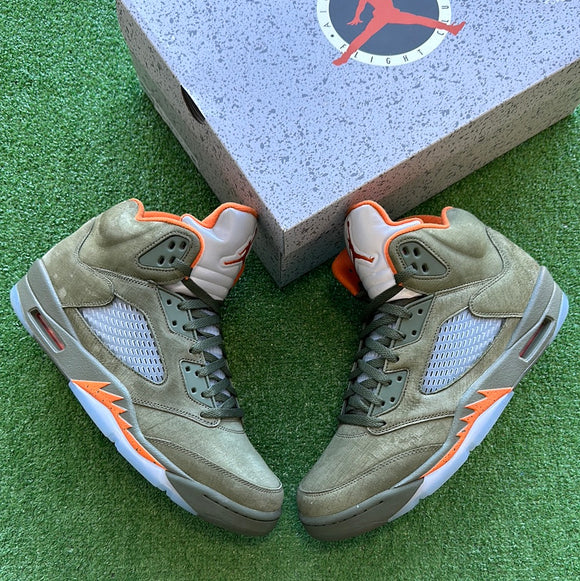 Jordan Olive 5s Size 13