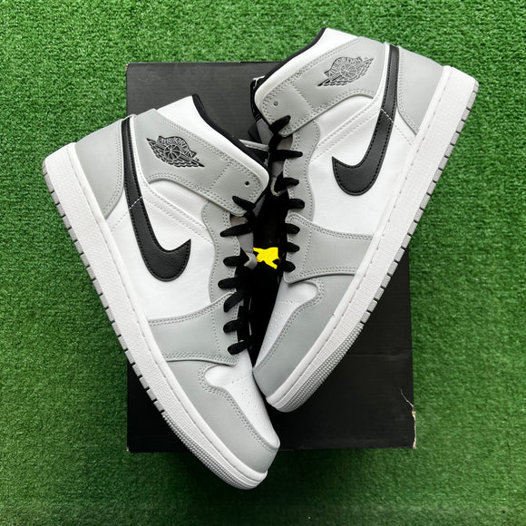 Jordan Light Smoke Grey Mid 1s Size 12