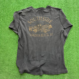 Vintage Harley Davidson Henley Tee Size L
