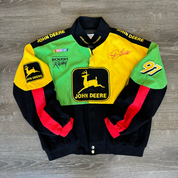 Vintage NASCAR John Deer Jacket Size XL
