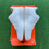 Nike White Low Air Force 1s Size 10.5