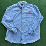 Vintage NASCAR Dale Earnhardt Denim Button Shirt Size XL
