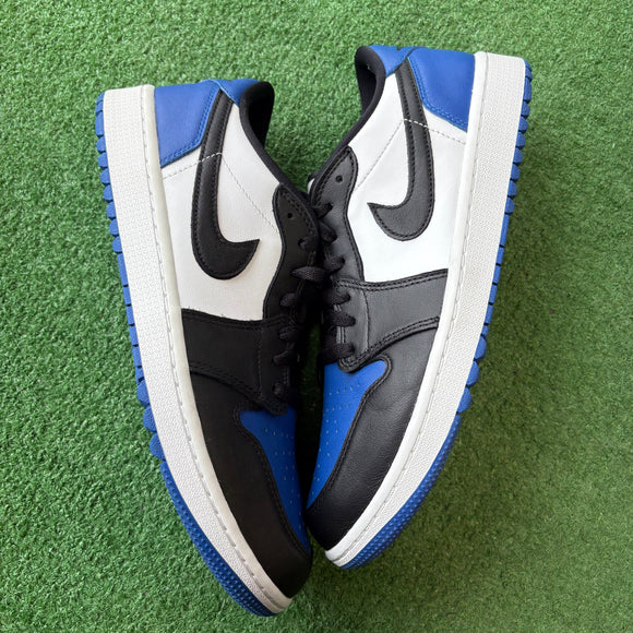 Jordan Royal Toe Golf Low 1s Size 10.5