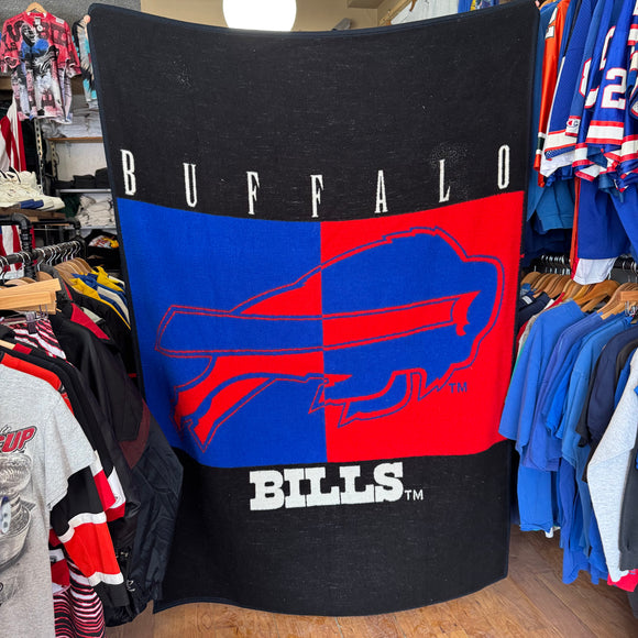 Vintage Buffalo Bills Throw Blanket
