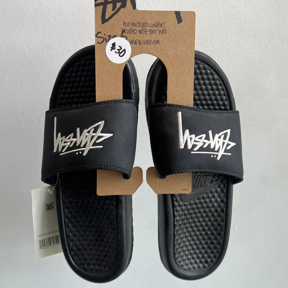 Black Stussy Slide Size 6