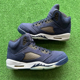 Jordan Midnight Navy 5s Size 6.5Y