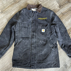 Vintage Glassworkers Black Carhartt Workers Jacket Size L