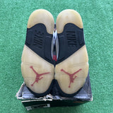 Jordan Silver Tongue Fire Red 5s Size 9.5