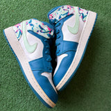 Jordan Paint Stroke Mid 1s Size 6Y