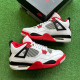 Jordan Fire Red 4s Size 7Y