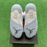 Jordan White Metallic 5s Size 9.5