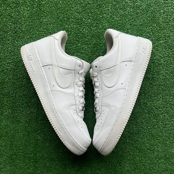 Nike All White Air Force 1s Size 11.5