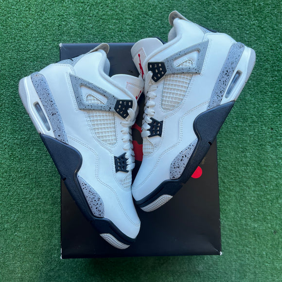 Jordan White Cement 4s Size 9.5