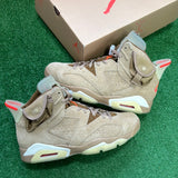 Jordan Travis Scott British Khaki 6s Size 10