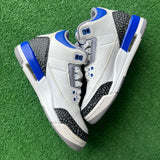 Jordan Racer Blue 3s Size 5.5Y