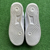 Nike White Low Air Force 1s Size 8