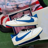 Jordan Fragment Travis Scott Sail Military Blue Low 1s Size 10.5