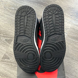 Jordan Black Satin Gym Red 1s Size 9