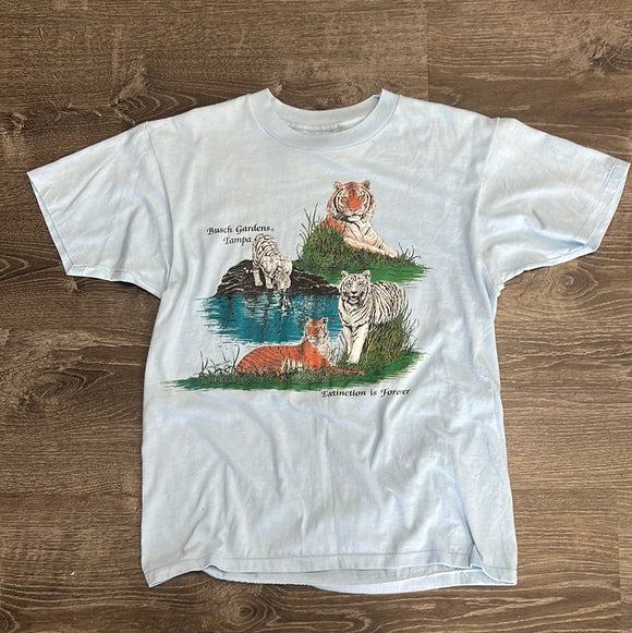 Vintage Busch Gardens Tampa Tee Size L