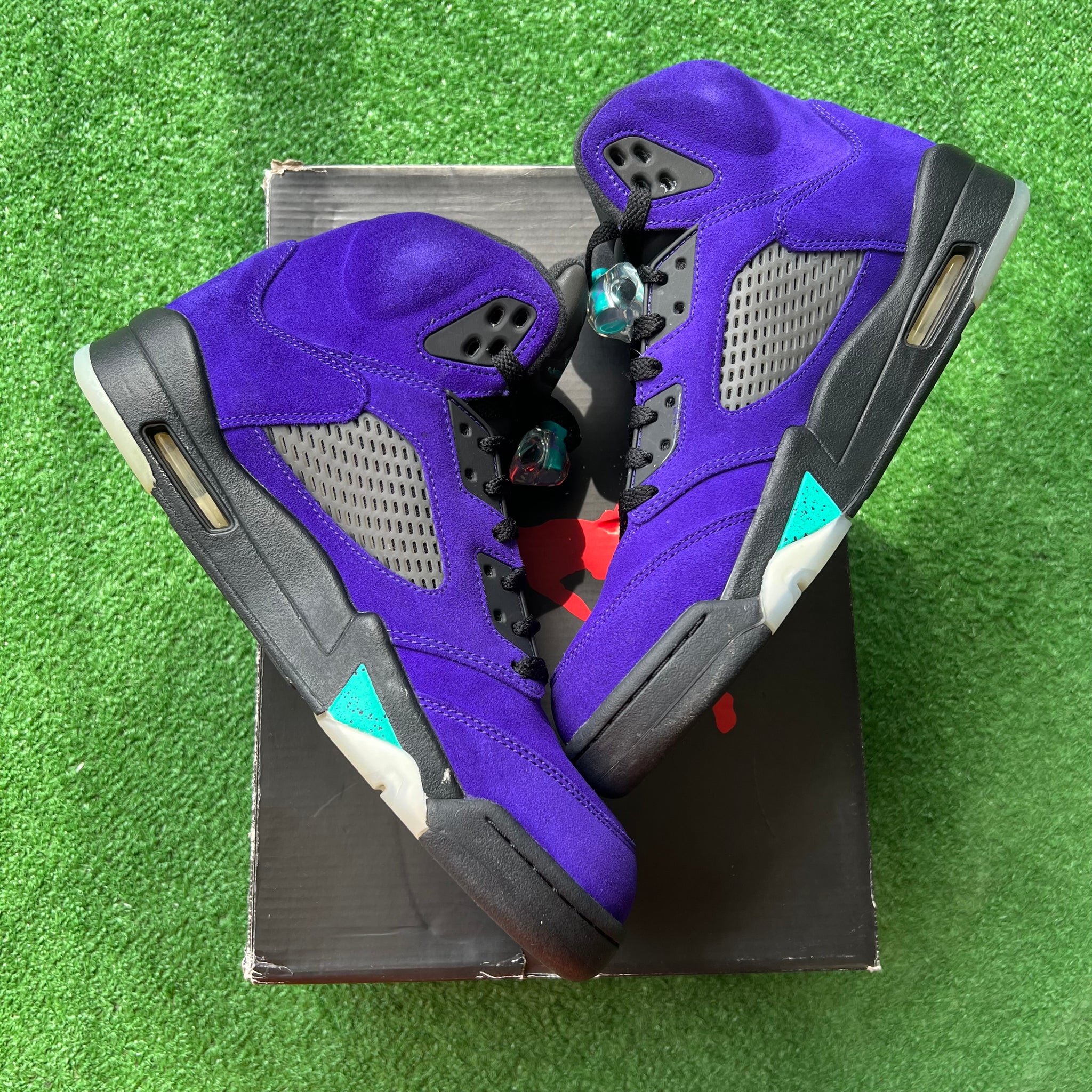 jordan 5 alternate grape box