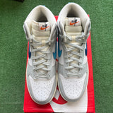 Nike Split Baltic Blue High Dunks Size 10