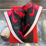 Jordan Satin Bred 1s Size 9W/7.5M