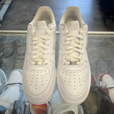 Nike White Low Air Force 1s Size 12