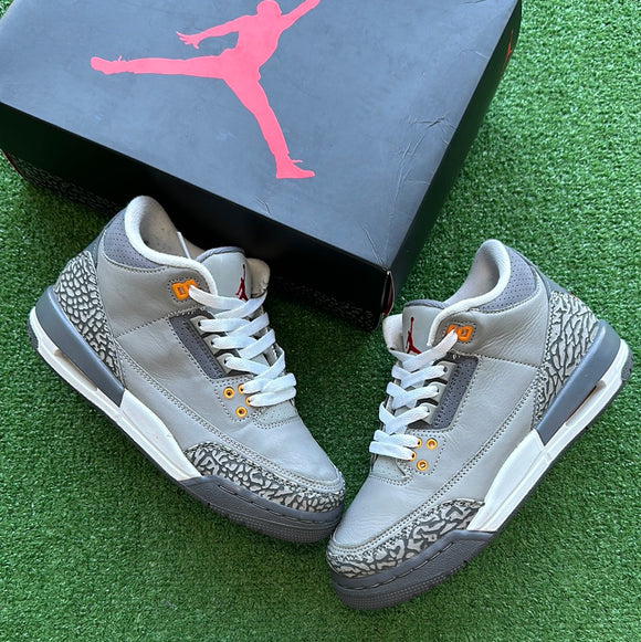Jordan Cool Grey 3s Size 5.5Y