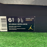 Jordan Cool Grey Low 11s Size 6.5Y