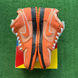 Nike Orange Lobster SB Low Dunk (Mismatched) Sizes 10.5/11.5