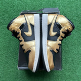 Jordan Metallic Gold Mid 1s Size 6.5Y
