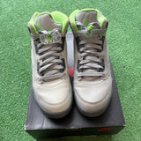Jordan Green Bean 5s Size 7Y