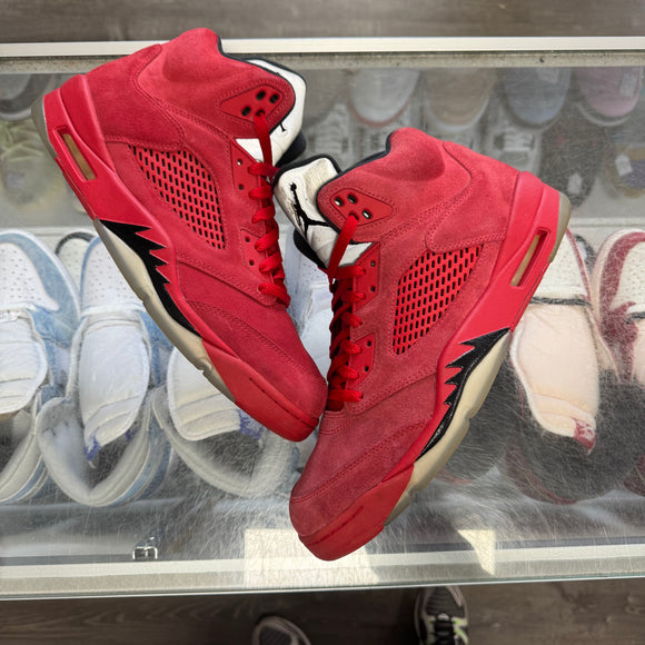Jordan Red Suede 5s Size 11