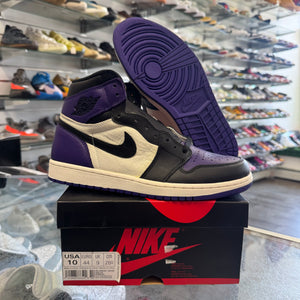 Jordan Court Purple 1s Size 10