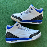 Jordan Racer Blue 3s Size 6.5Y
