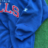 Vintage Buffalo Bills Fleece Champion Quarter Zip Size XL