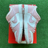 Nike Pink Velvet Low Dunk Size 6Y