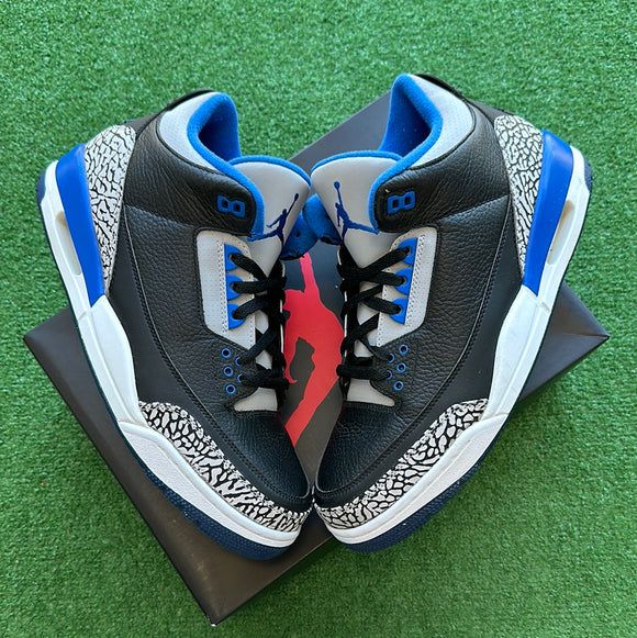 Jordan Sport Blue 3s Size 11.5